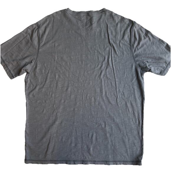 Surf Pendleton Mens Slub T-Shirt Large Beige Crew Neck Elevated Basic - Picture 2 of 5